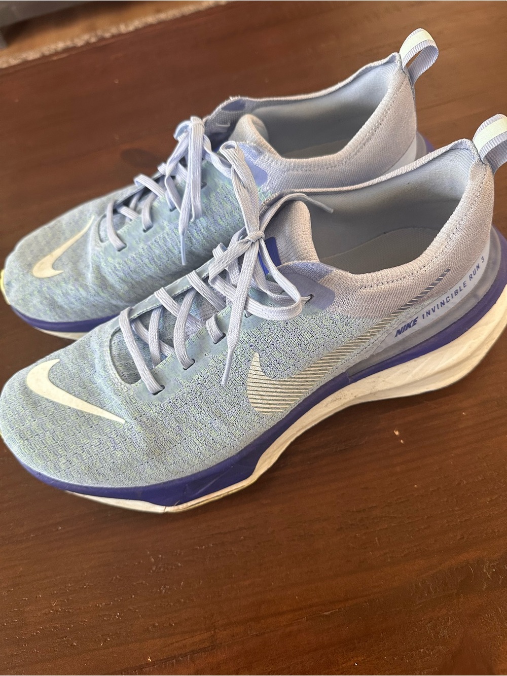 Nike Light Blue Invincible 3 Run Sneakers Mens Size 12